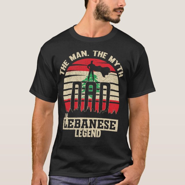 Människan myten om den libanesiska libanesiska Pap T Shirt (Framsida)