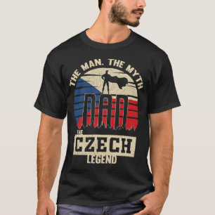 Människan myten om den tjeckiske Legend Pappa Far T Shirt