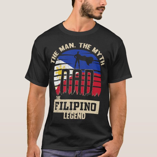 Människan Myth the Filipino Legend Pappa Pappor T Shirt (Framsida)