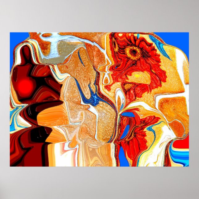 Människan och den globala uppvärmningen poster (Framsidan)