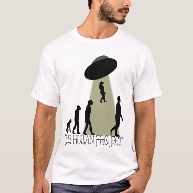Människan projekterar skjortan t shirt (Framsida)