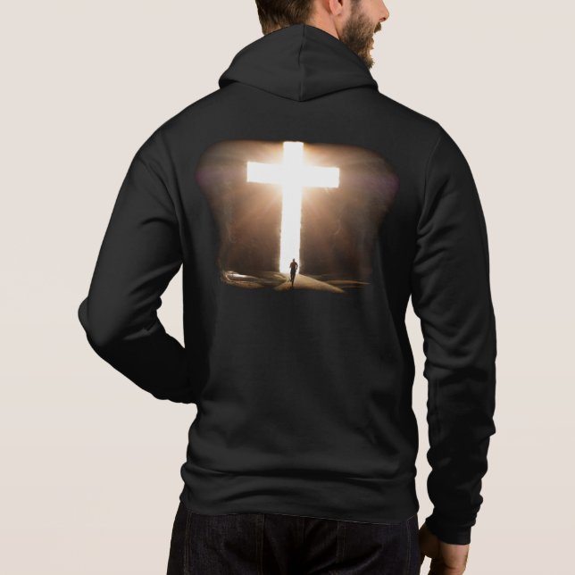 Människan springer till Jesus kristna Kor T Shirt (Baksida)