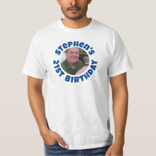 Människans 21:a födelsedagsfoto t shirt