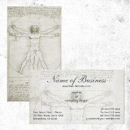 Människans anatomi, Vitruvian Man av Leonardo da V Visitkort