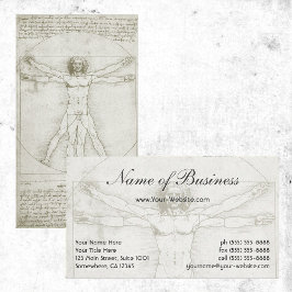 Människans anatomi, Vitruvian Man av Leonardo da V Visitkort