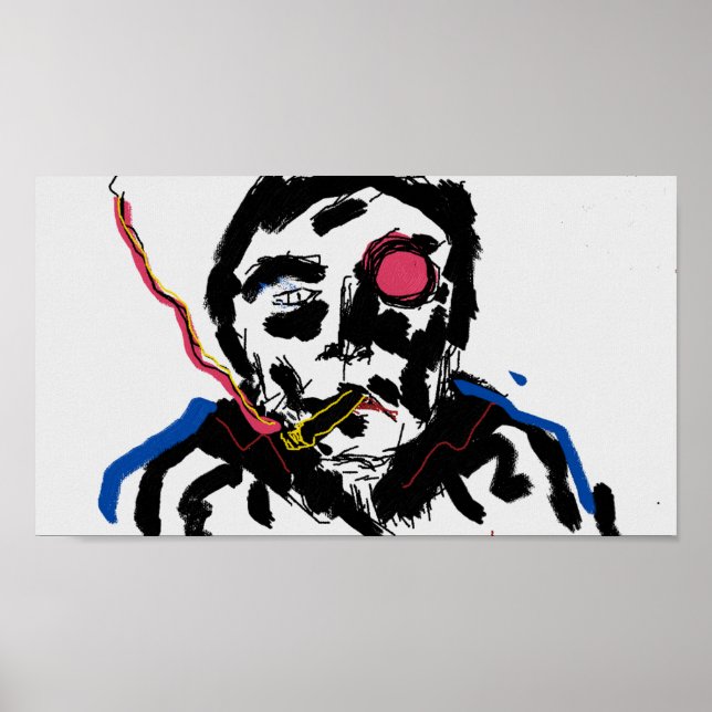 Människans ansikte Affisch (Framsidan)