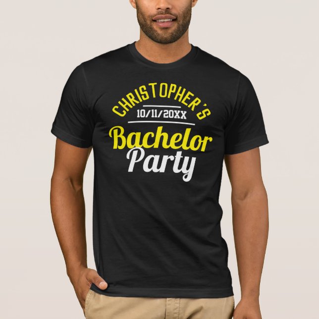Människans Bachelor Party T-Shirt (Framsida)