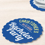Människans Bachelor Party Underlägg Papper<br><div class="desc">Att fira ett Bachelor-parti. Designad för någon som har ett "Bachelor Party"! Pappert underlägg med datumet för party. Bachelor Party papper underläggs. Lägg till namn för den person vars party det är. Bachelor Party underlägg. Brödermöss.</div>
