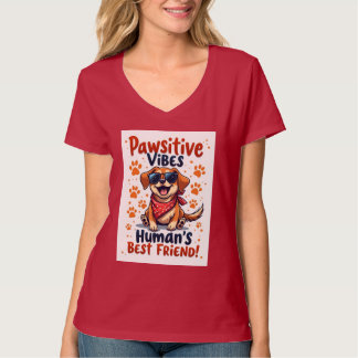 Människans bästa vän söta hund t shirt