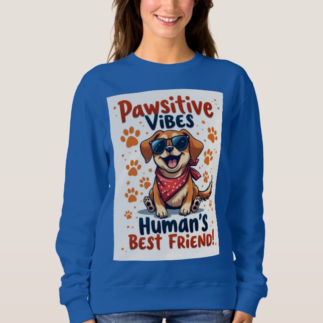 Människans bästa vän söta hund t shirt (Framsida)