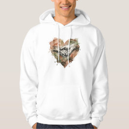 Människans Djupaste Kärlek till Hund Vattenfärg Hj Hoodie
