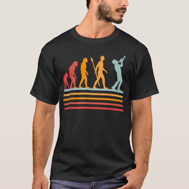 Människans Evolution Spelar En T Shirt (Framsida)