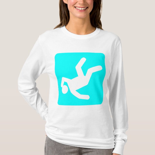 Människans fall - cyan tee shirt (Framsida)