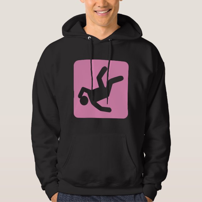 Människans fall - Rosa Hoodie (Framsida)