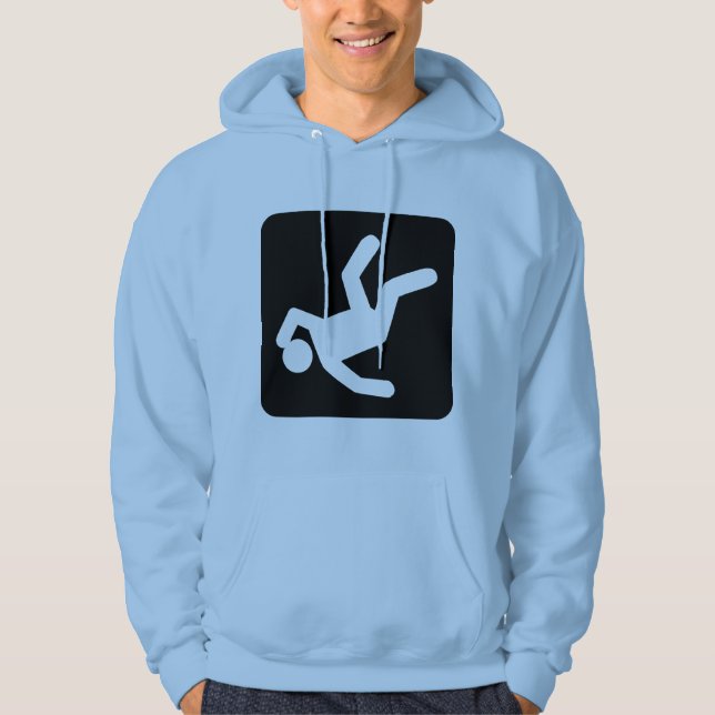 Människans fall - svart sweatshirt med luva (Framsida)