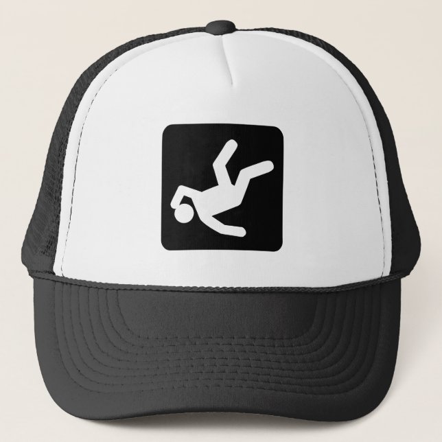 Människans fall - svart truckerkeps (Framsida)