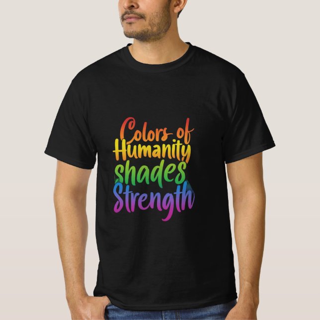 Människans färger t shirt (Framsida)