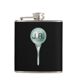 Människans Golf Monogram Vinyl Wrapped-kolv Fickplunta