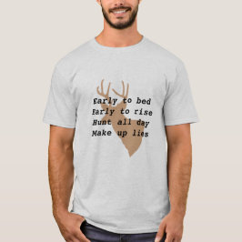 Människans humoristiska Hjort Hunting T-Shirt