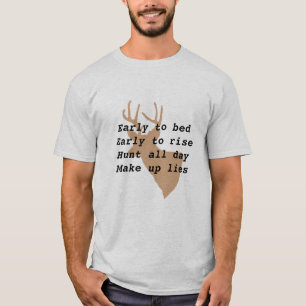 Människans humoristiska Hjort Hunting T-Shirt