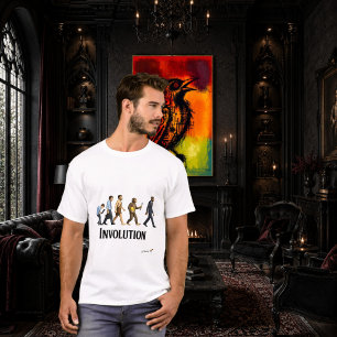 Människans involution Konceptet om omvänd evolut T Shirt