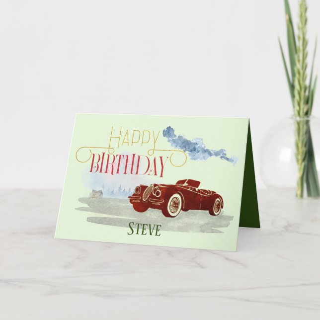 Människans klassiska Grattis på födelsedagen-typog Kort (Framsida)