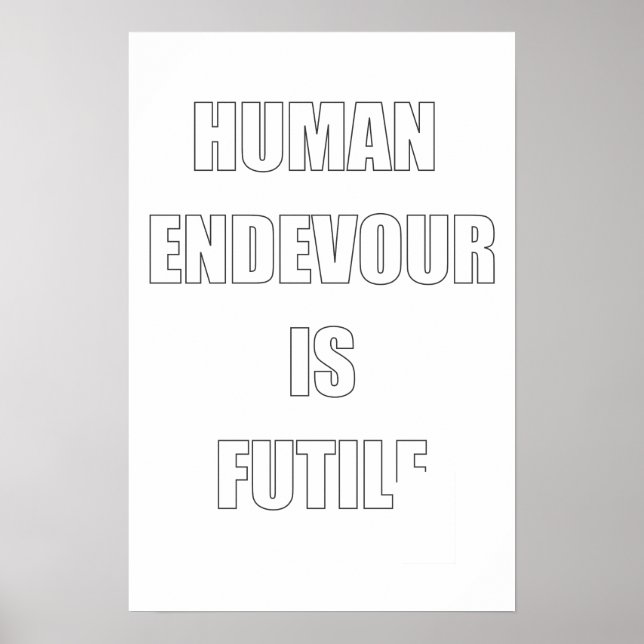 Människans livsuppgift poster (Framsidan)