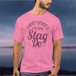 Människans märke Do T-Shirt<br><div class="desc">Att fira en Stag Do. Designad för någon som har en "Stag Do"! Manar-shirt med datum för firande. Stag Do shirt. Lägg till namn för den person vars party det är. Stag Do Firande Party t-shirt.</div>