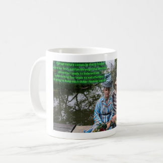Människans natur dikt kaffemugg