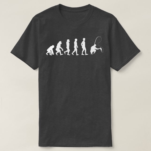 Människans och fiskets utveckling t shirt (Design framsida)