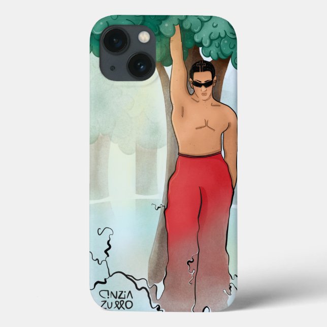 Människans och naturens iphone case (Baksida)