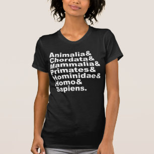 Människans taxonomi Rike genom art T Shirt