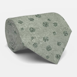 Människans Tie Sage Grönt Velvet Färg med Glitter Slips