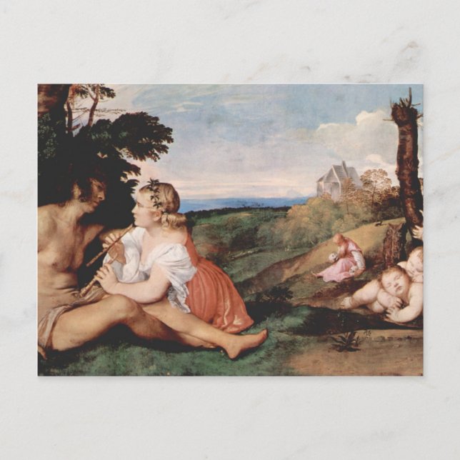 Människans tre år vykort (Framsida)