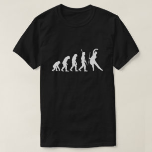 Människans uppstigning Rolig evolution Dansande ge T Shirt
