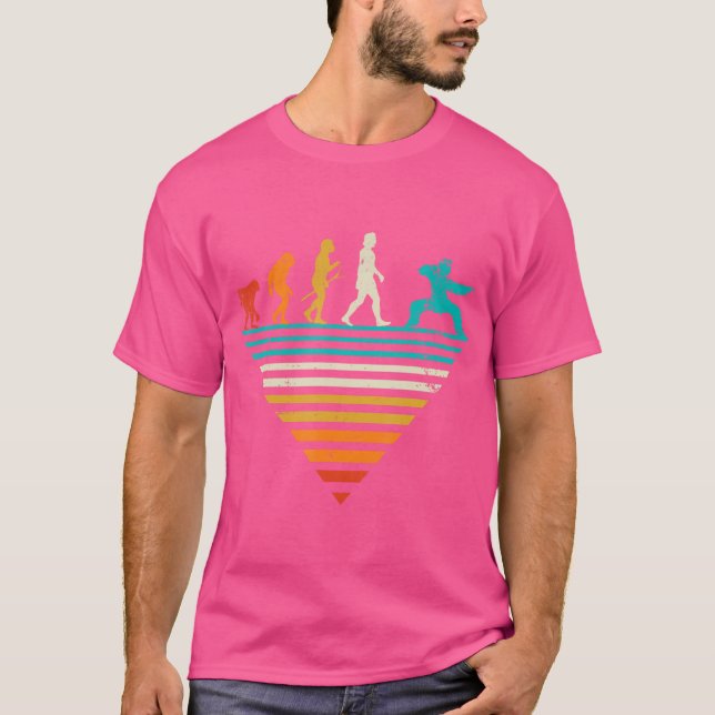 Människans utveckling - Kung fu för bekämpning av  T Shirt (Framsida)