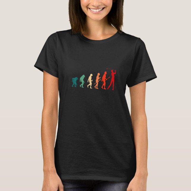 Människans utveckling utomhusspel Golf Course T Shirt (Framsida)