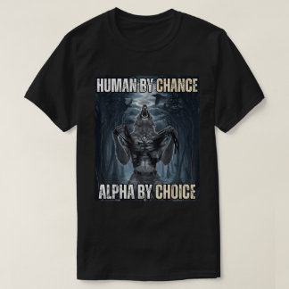 Människans Varg per chans T Shirt