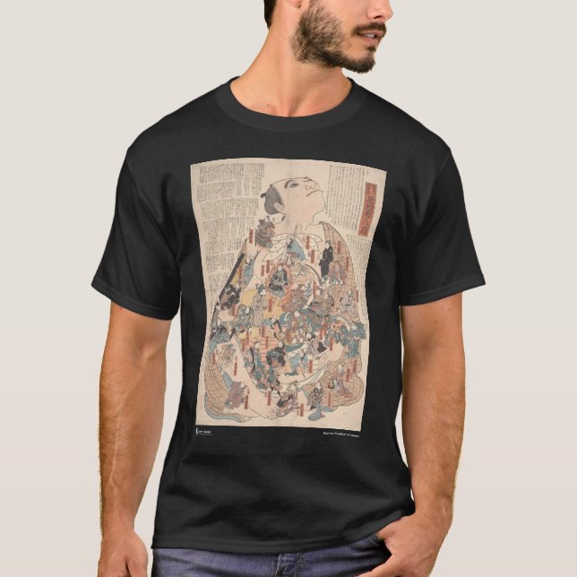 Människaphysiology som Kabuki Tee Shirt (Framsida)