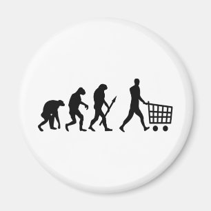 människashoppingevolution magnet