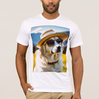 Människkläder, söt hund T-shirt
