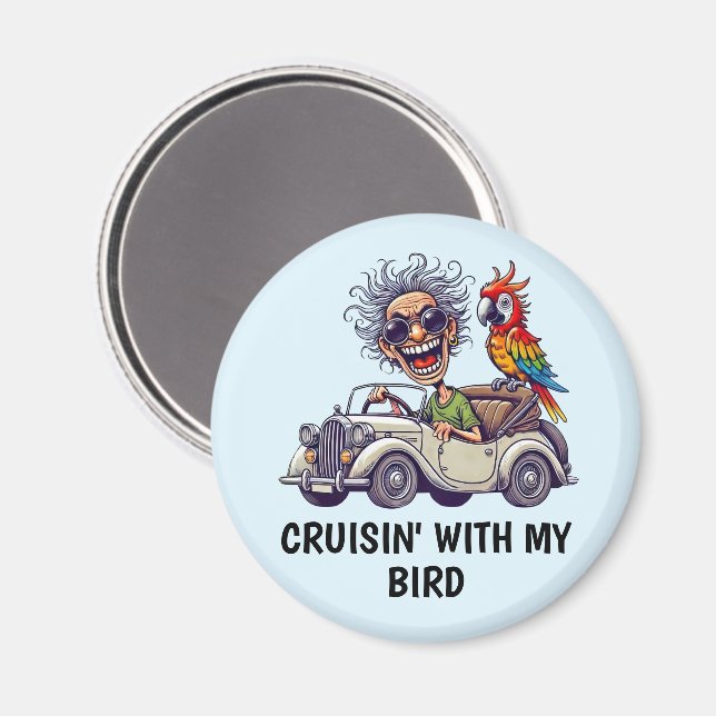 Människkörning Magnet (Front/Back)