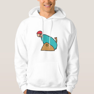 Människlig kanonkula hoodie