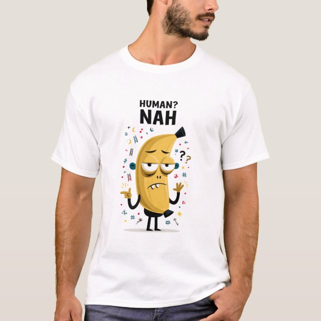Människlig Nah Rollig Gul Alien Karaktär Present T Shirt (Framsida)
