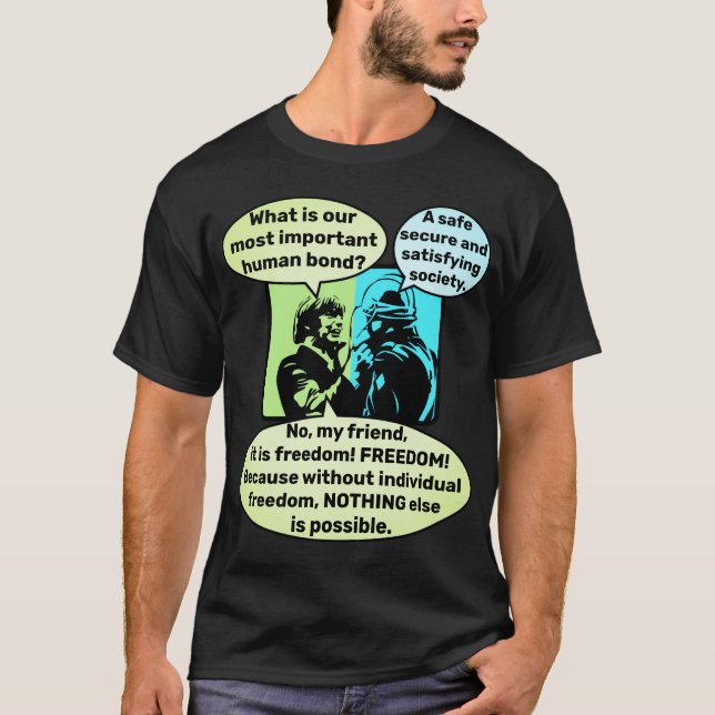 Människoband (mörk) t shirt (Framsida)