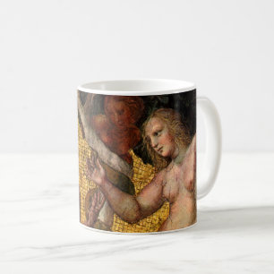Människofallet - Adam och Eva av Rafael Sanzio Kaffemugg