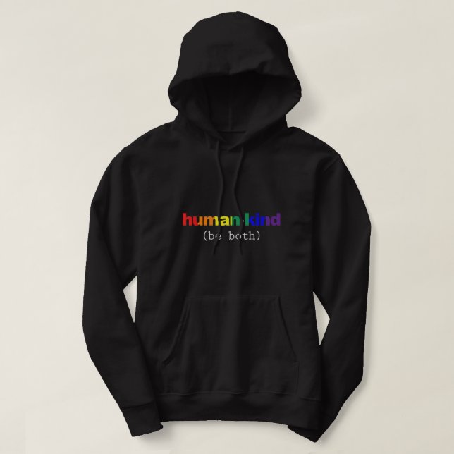 Människokor är båda antimolekylära inspirationslGB Hoodie (Design framsida)