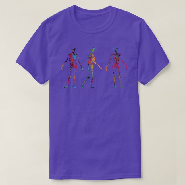 Människokropp Skelett 2 T Shirt (Design framsida)