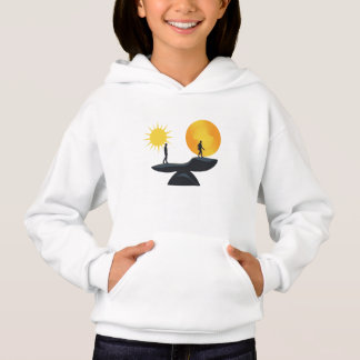 Människolivets Resa Balans Minimalistisk Illustrat T Shirt