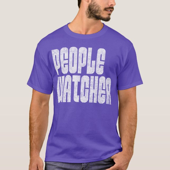 Människoobservatör rolig t shirt (Framsida)